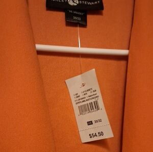 Ashley Stewart Women's Vibrant Orange Blazer.